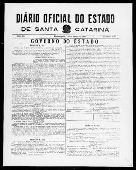 Diário Oficial do Estado de Santa Catarina. Ano 20. N° 4970 de 31/08/1953