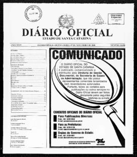 Diário Oficial do Estado de Santa Catarina. Ano 74. N° 18498 de 27/11/2008