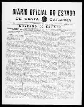 Diário Oficial do Estado de Santa Catarina. Ano 20. N° 4962 de 19/08/1953