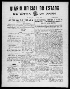 Diário Oficial do Estado de Santa Catarina. Ano 10. N° 2472 de 02/04/1943