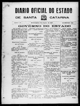 Diário Oficial do Estado de Santa Catarina. Ano 4. N° 991 de 09/08/1937