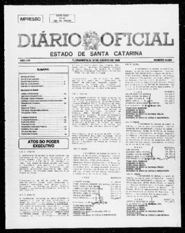 Diário Oficial do Estado de Santa Catarina. Ano 57. N° 14501 de 10/08/1992