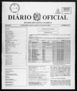 Diário Oficial do Estado de Santa Catarina. Ano 72. N° 17933 de 27/07/2006