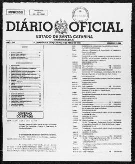 Diário Oficial do Estado de Santa Catarina. Ano 67. N° 16399 de 25/04/2000