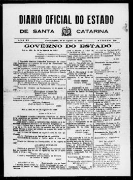 Diário Oficial do Estado de Santa Catarina. Ano 4. N° 996 de 16/08/1937