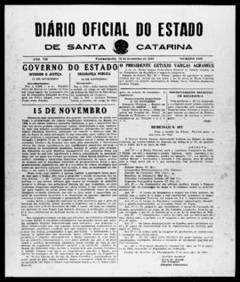Diário Oficial do Estado de Santa Catarina. Ano 7. N° 1892 de 14/11/1940