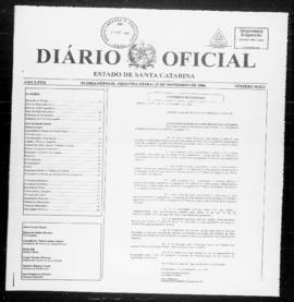 Diário Oficial do Estado de Santa Catarina. Ano 72. N° 18013 de 27/11/2006
