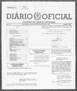 Diário Oficial do Estado de Santa Catarina. Ano 65. N° 15960 de 15/07/1998