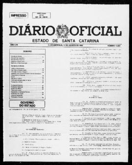 Diário Oficial do Estado de Santa Catarina. Ano 57. N° 14502 de 11/08/1992