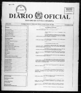 Diário Oficial do Estado de Santa Catarina. Ano 71. N° 17686 de 25/07/2005