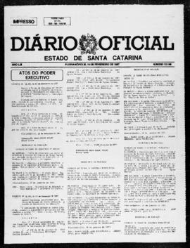 Diário Oficial do Estado de Santa Catarina. Ano 53. N° 13146 de 16/02/1987