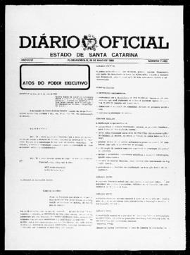 Diário Oficial do Estado de Santa Catarina. Ano 46. N° 11482 de 26/05/1980