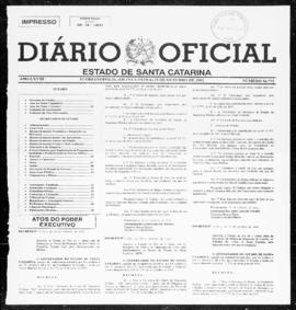 Diário Oficial do Estado de Santa Catarina. Ano 68. N° 16773 de 25/10/2001