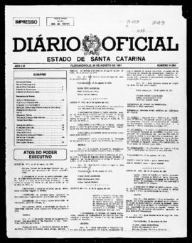 Diário Oficial do Estado de Santa Catarina. Ano 56. N° 14264 de 26/08/1991