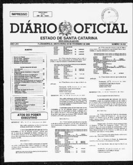 Diário Oficial do Estado de Santa Catarina. Ano 66. N° 16362 de 25/02/2000