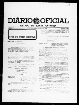 Diário Oficial do Estado de Santa Catarina. Ano 46. N° 11463 de 28/04/1980