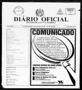Diário Oficial do Estado de Santa Catarina. Ano 74. N° 18420 de 08/08/2008