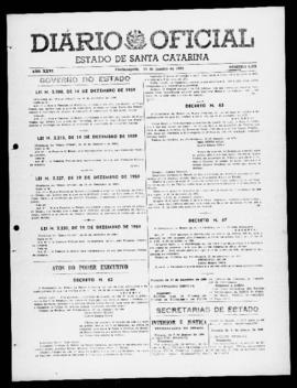 Diário Oficial do Estado de Santa Catarina. Ano 26. N° 6478 de 11/01/1960