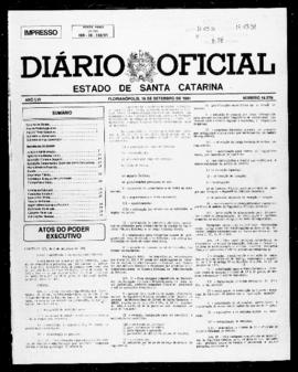 Diário Oficial do Estado de Santa Catarina. Ano 56. N° 14279 de 16/09/1991
