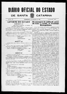 Diário Oficial do Estado de Santa Catarina. Ano 6. N° 1585 de 11/09/1939