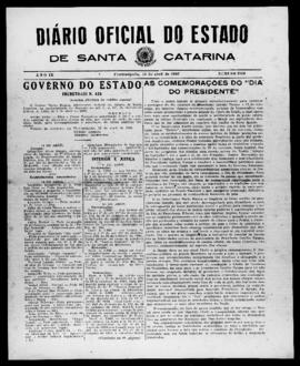Diário Oficial do Estado de Santa Catarina. Ano 9. N° 2239 de 16/04/1942