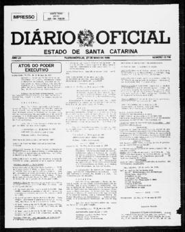 Diário Oficial do Estado de Santa Catarina. Ano 52. N° 12716 de 27/05/1985