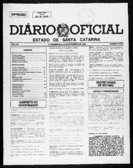 Diário Oficial do Estado de Santa Catarina. Ano 58. N° 14819 de 25/11/1993
