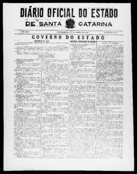 Diário Oficial do Estado de Santa Catarina. Ano 14. N° 3575 de 23/10/1947