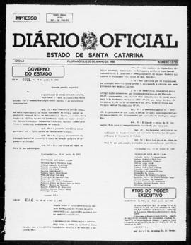 Diário Oficial do Estado de Santa Catarina. Ano 52. N° 12733 de 20/06/1985