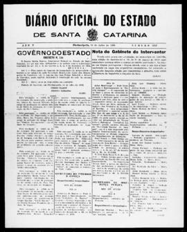 Diário Oficial do Estado de Santa Catarina. Ano 5. N° 1252 de 14/07/1938