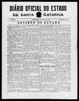 Diário Oficial do Estado de Santa Catarina. Ano 15. N° 3743 de 14/07/1948
