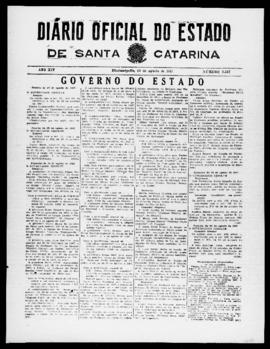 Diário Oficial do Estado de Santa Catarina. Ano 14. N° 3537 de 29/08/1947