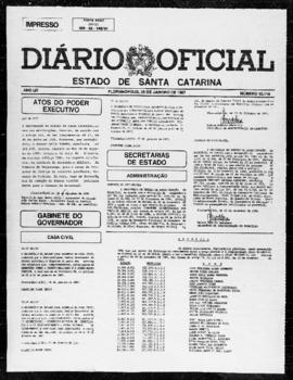 Diário Oficial do Estado de Santa Catarina. Ano 53. N° 13116 de 05/01/1987