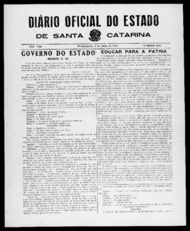Diário Oficial do Estado de Santa Catarina. Ano 8. N° 2028 de 06/06/1941