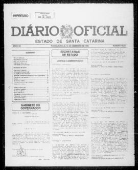 Diário Oficial do Estado de Santa Catarina. Ano 57. N° 14587 de 14/12/1992