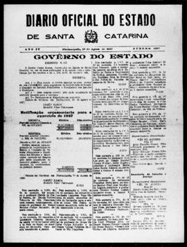 Diário Oficial do Estado de Santa Catarina. Ano 4. N° 1007 de 30/08/1937