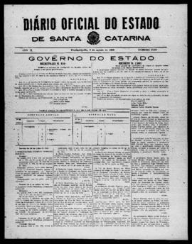 Diário Oficial do Estado de Santa Catarina. Ano 10. N° 2553 de 02/08/1943