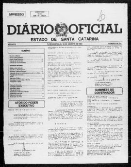 Diário Oficial do Estado de Santa Catarina. Ano 58. N° 14754 de 18/08/1993