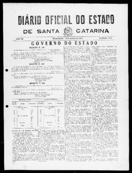 Diário Oficial do Estado de Santa Catarina. Ano 20. N° 5066 de 28/01/1954