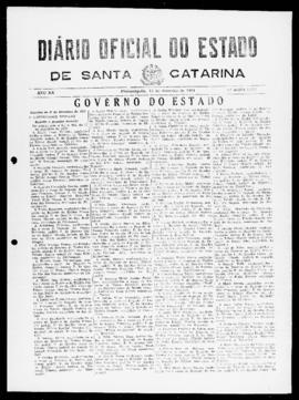 Diário Oficial do Estado de Santa Catarina. Ano 20. N° 5076 de 15/02/1954