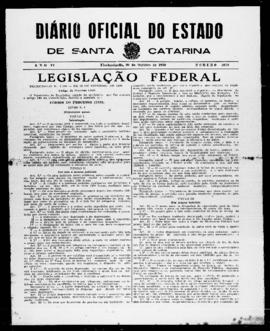 Diário Oficial do Estado de Santa Catarina. Ano 6. N° 1619 de 20/10/1939