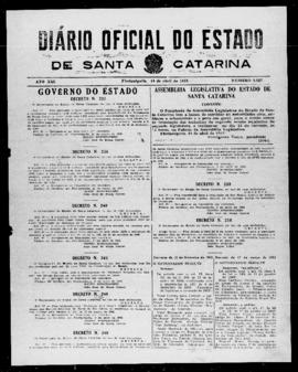 Diário Oficial do Estado de Santa Catarina. Ano 19. N° 4637 de 14/04/1952