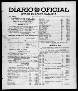 Diário Oficial do Estado de Santa Catarina. Ano 27. N° 6683 de 17/11/1960