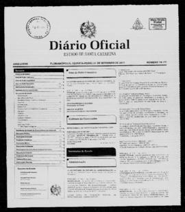 Diário Oficial do Estado de Santa Catarina. Ano 77. N° 19177 de 21/09/2011