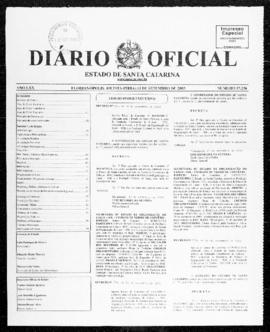 Diário Oficial do Estado de Santa Catarina. Ano 70. N° 17236 de 11/09/2003