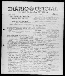 Diário Oficial do Estado de Santa Catarina. Ano 28. N° 6980 de 30/01/1962