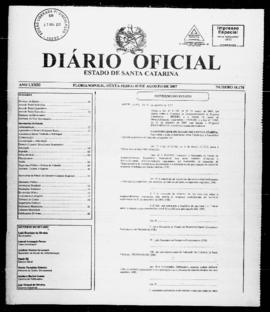 Diário Oficial do Estado de Santa Catarina. Ano 73. N° 18178 de 03/08/2007
