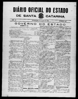 Diário Oficial do Estado de Santa Catarina. Ano 10. N° 2487 de 28/04/1943