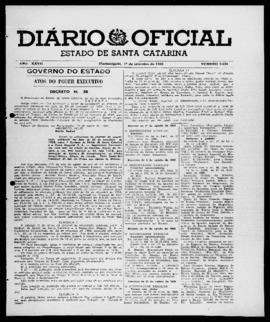 Diário Oficial do Estado de Santa Catarina. Ano 27. N° 6634 de 01/09/1960