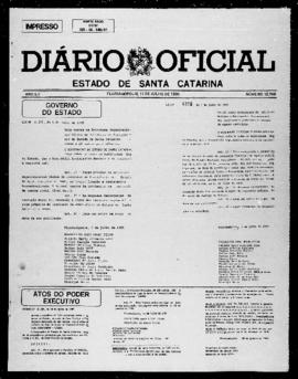 Diário Oficial do Estado de Santa Catarina. Ano 52. N° 12748 de 11/07/1985